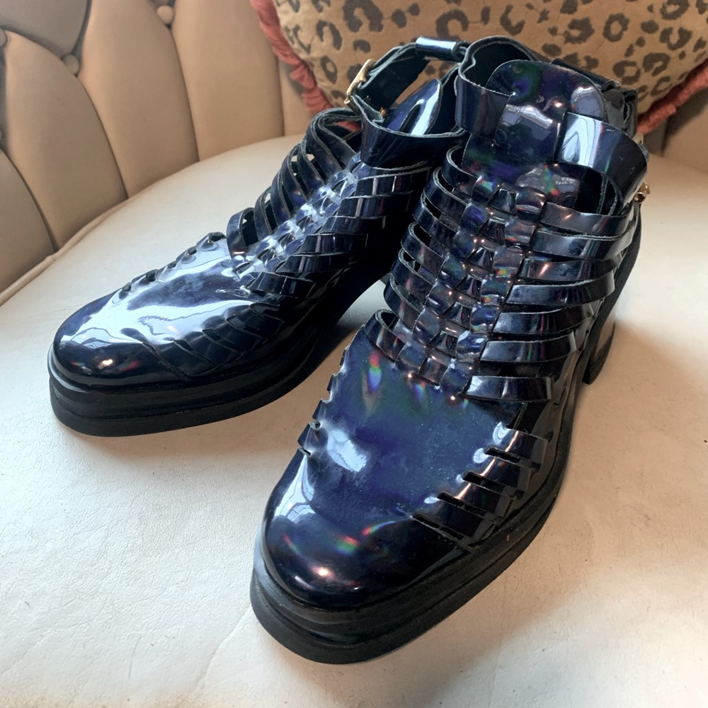 PURIFIED Iridescent Block Heels